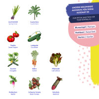 Vegetables for Raised Beds - 10 open pollinated varieties - easy & high-yielding - Beginner seed kit